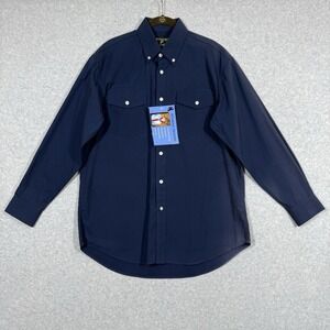 Wyoming Traders Shirt Mens Small Twill Long Sleeve Button Down‎ Western Yoke NWT